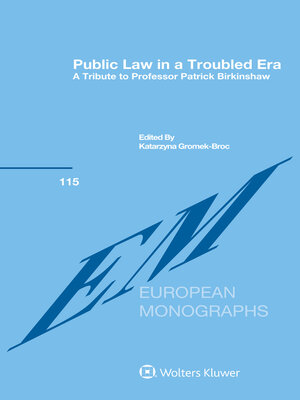 cover image of Public Law in a Troubled Era